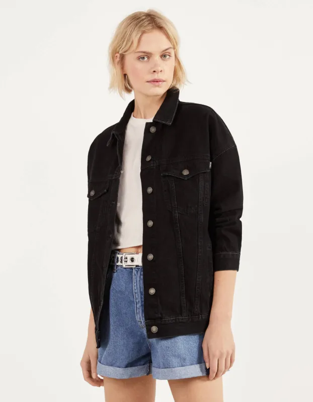 Oversize-Jeansjacke